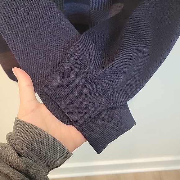 Segreto Made‎ In Italy Fine Merino Wool Crewneck Multi Color Pattern Men Sweater - Picture 5 of 6